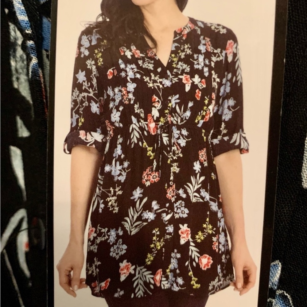 Hilary Radley Vibrant Tunic Top